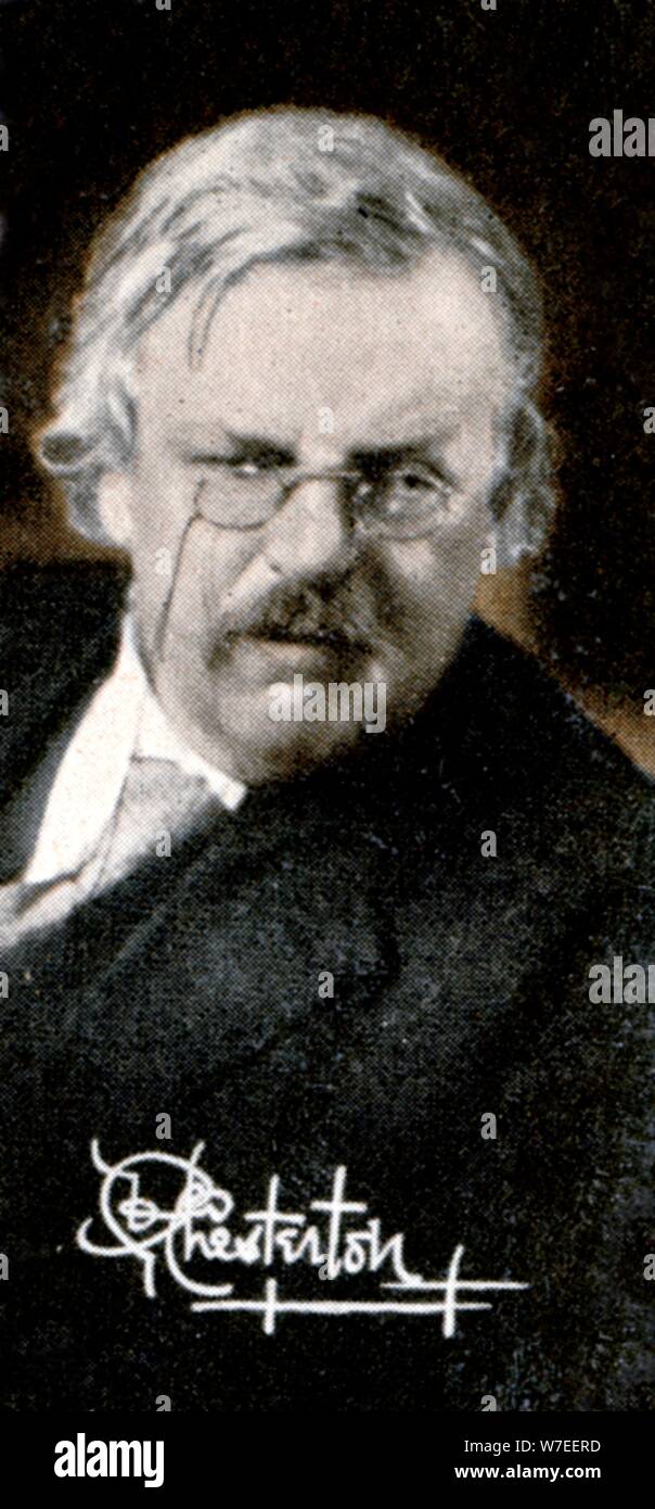 Gilbert Keith Chesterton (1874-1936), 1935. Artiste : Inconnu Banque D'Images