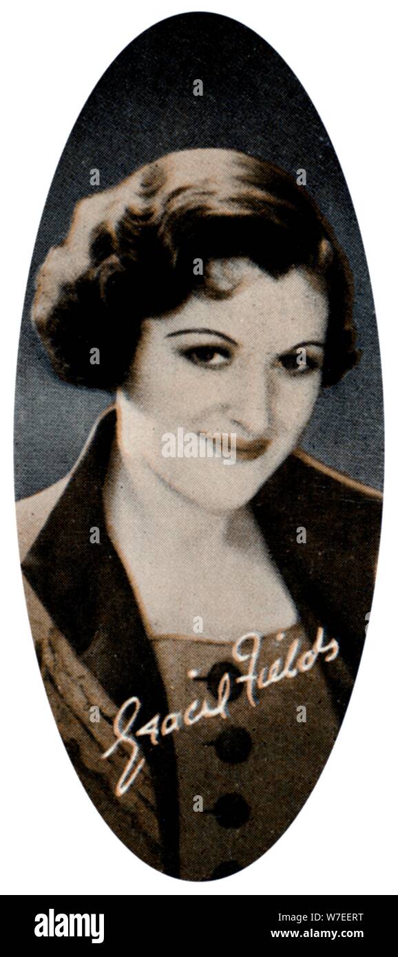 Dame Gracie Fields, DBE (1898-1979), actrice, chanteuse et comédienne, 1935. Artiste : Inconnu Banque D'Images