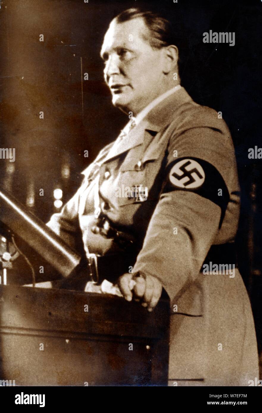 Hermann Göring, homme politique et chef militaire, 1930. Artiste : Inconnu Banque D'Images