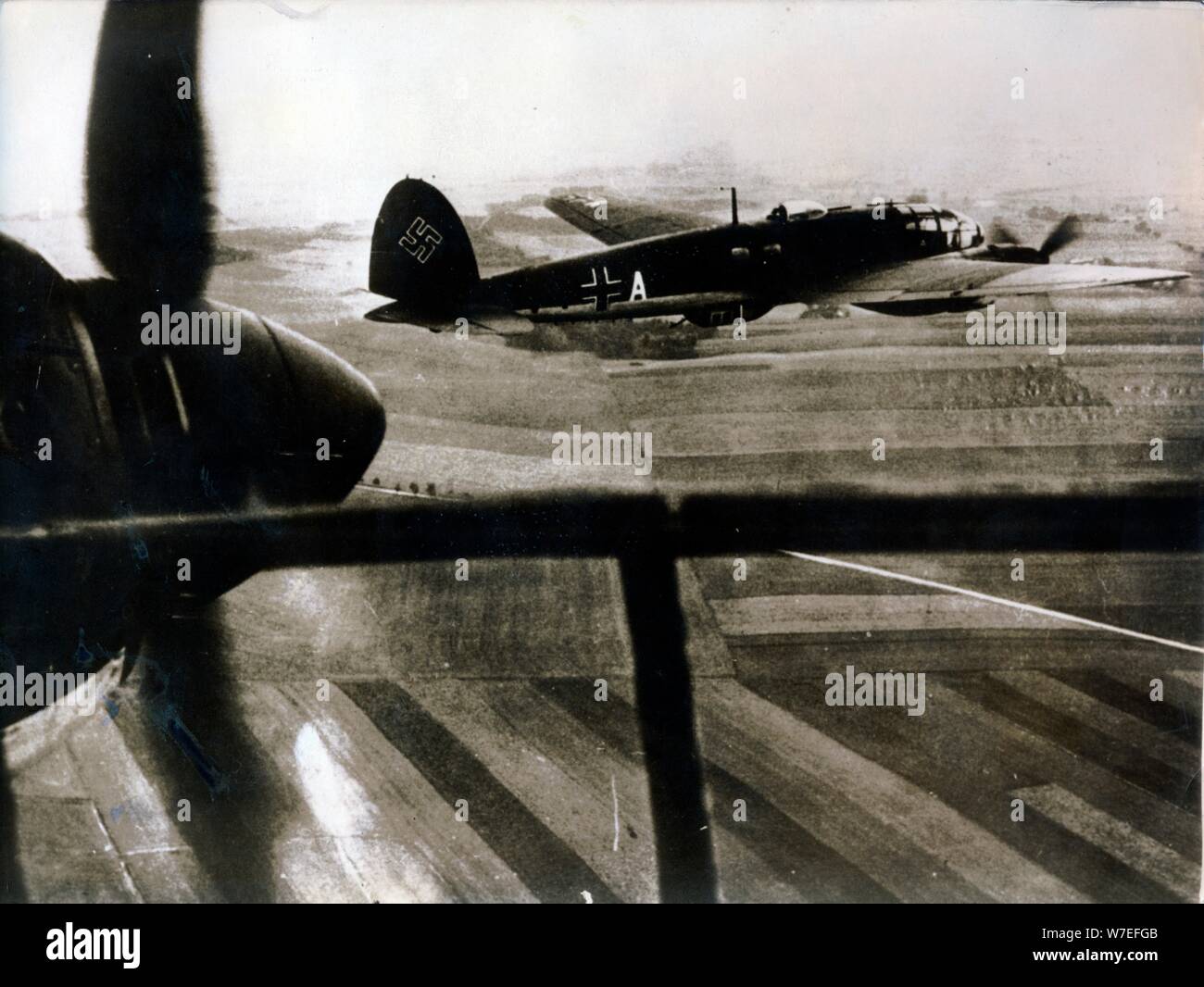 L'aviation allemande sur une mission de reconnaissance, 1942. Artiste : Inconnu Banque D'Images