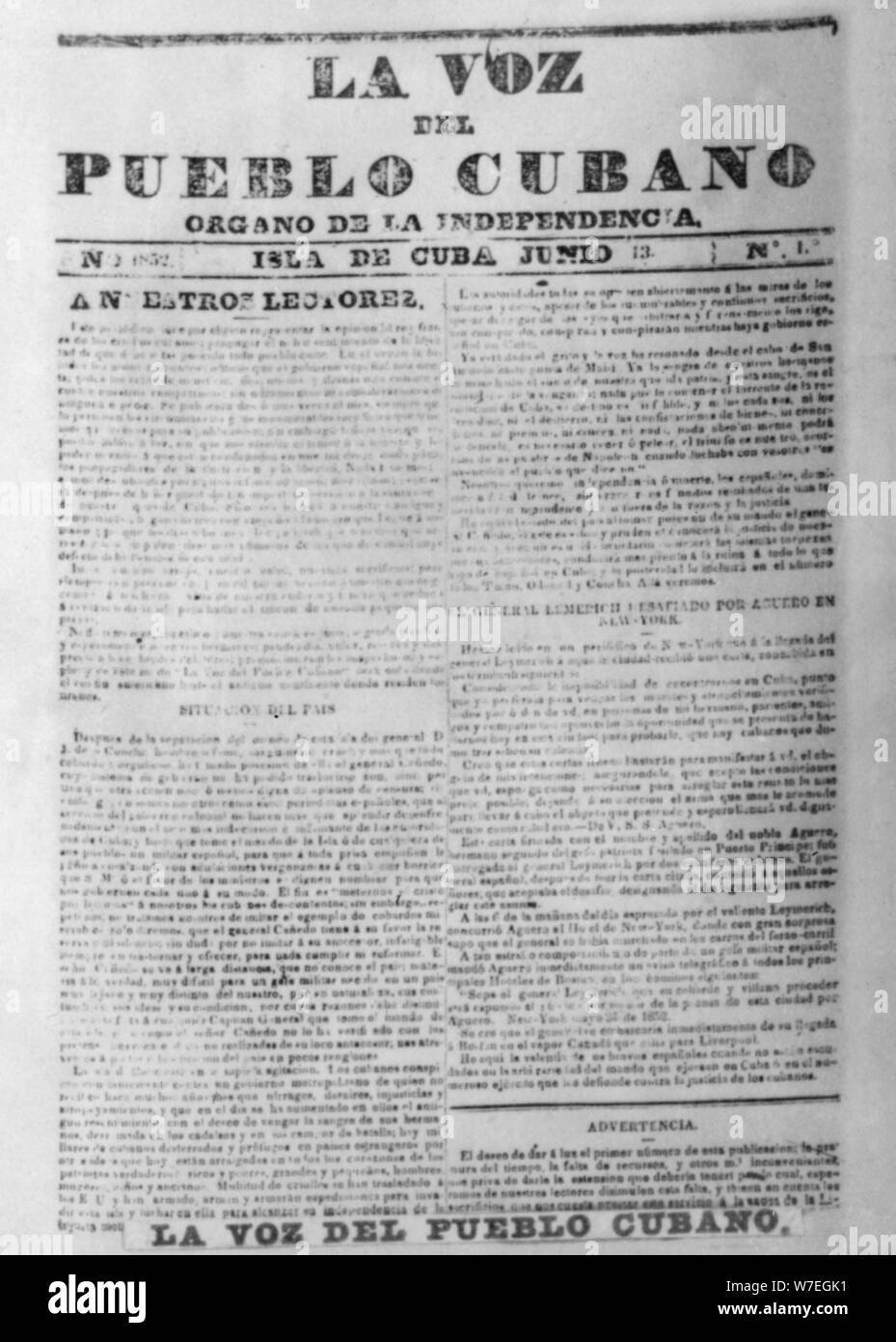 La voix du peuple, journal (1852), années 1920. Artiste : Inconnu Banque D'Images