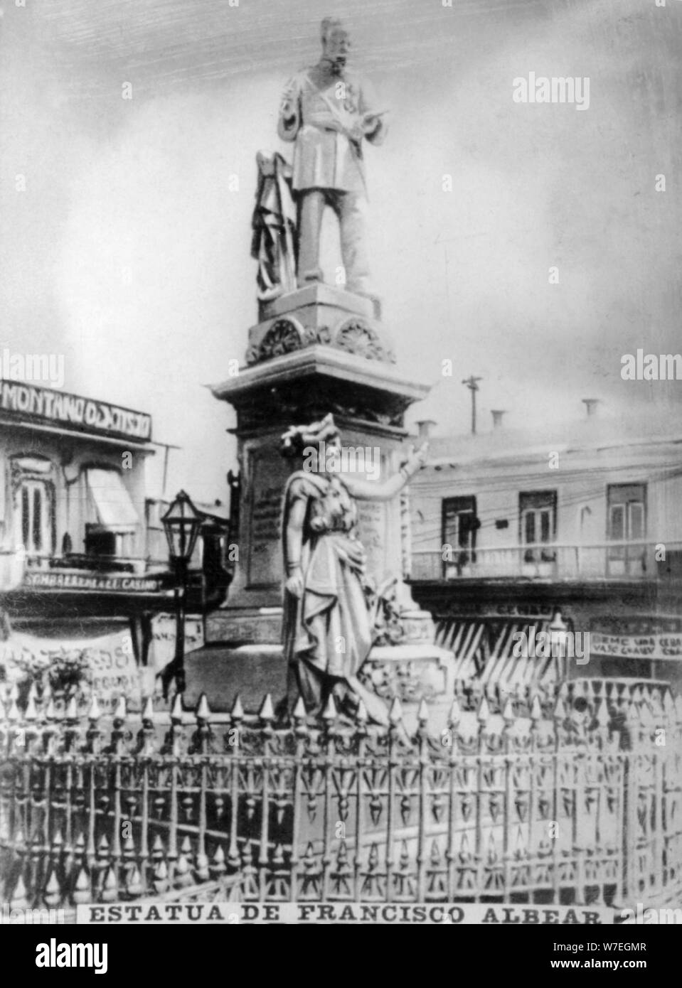 Statue de Francisco Albear, (1890), années 1920. Artiste : Inconnu Banque D'Images