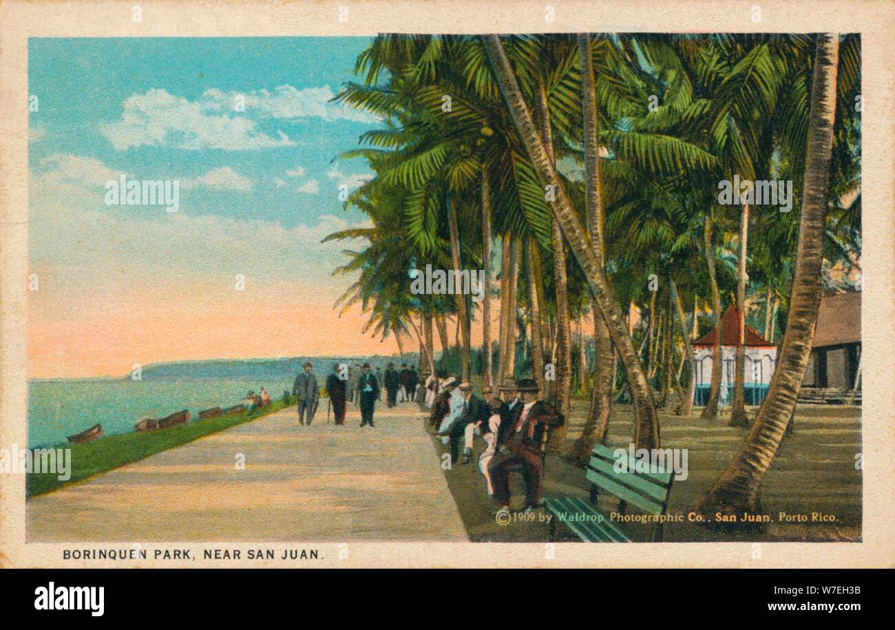 Borinquen Park, près de San Juan, 1909. Artiste : Inconnu Banque D'Images