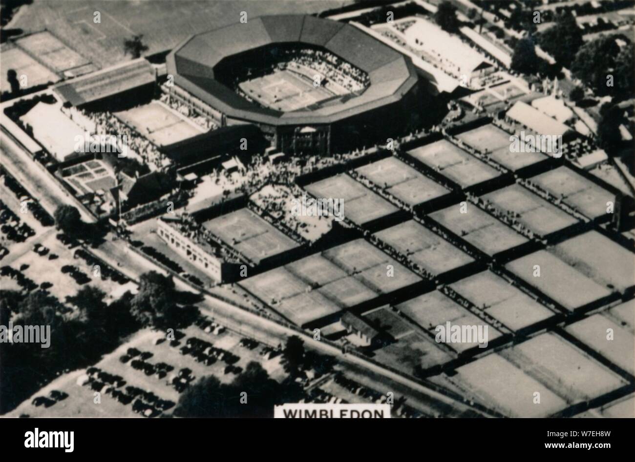 Vue aérienne de Wimbledon, 1939. Artiste : Inconnu Banque D'Images