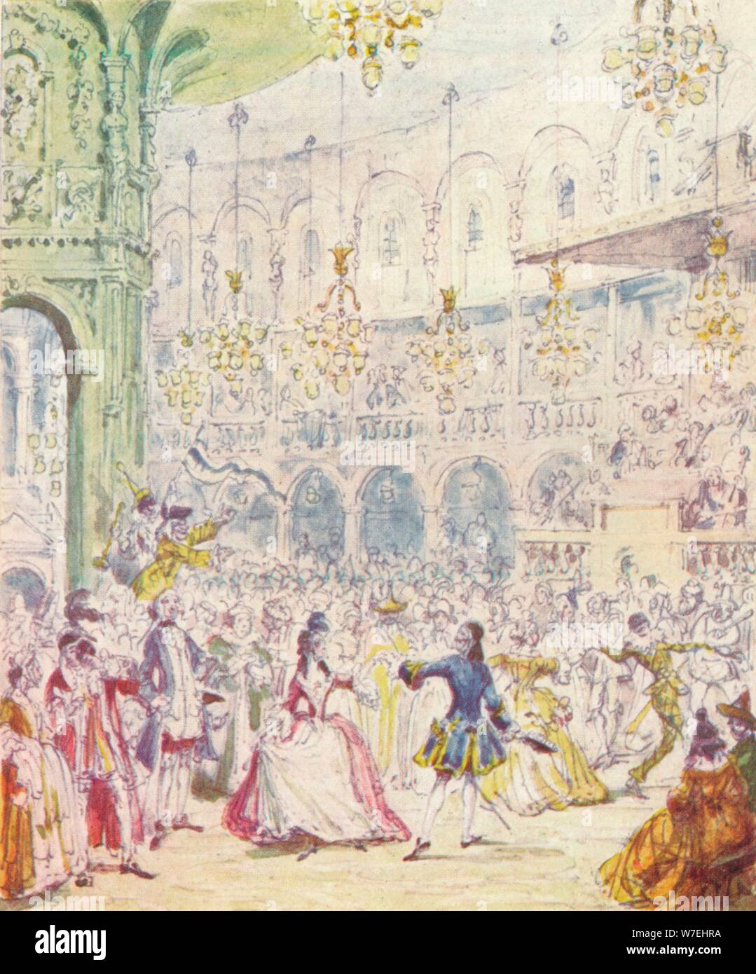 Randulph et Hilda danser dans la rotonde à Ranelagh Gardens, (1842), 1903. Artiste : Inconnu Banque D'Images