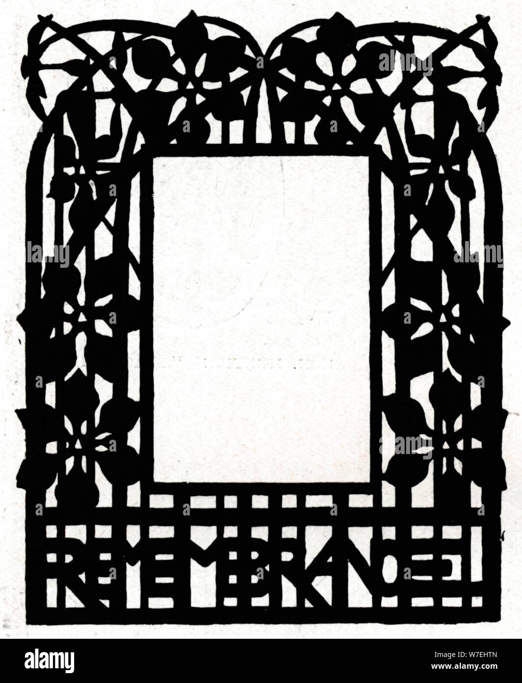 Un design pour un cadre photo intitulé 'Margery Daw, 1898. Artiste : Inconnu Banque D'Images