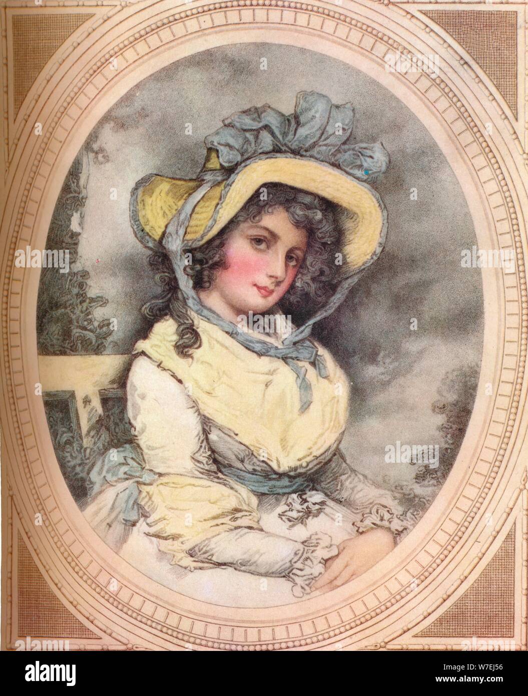 Miss Fergusson, c, 19ème siècle (1914). Artiste : Jules Simon Payrau Banque D'Images