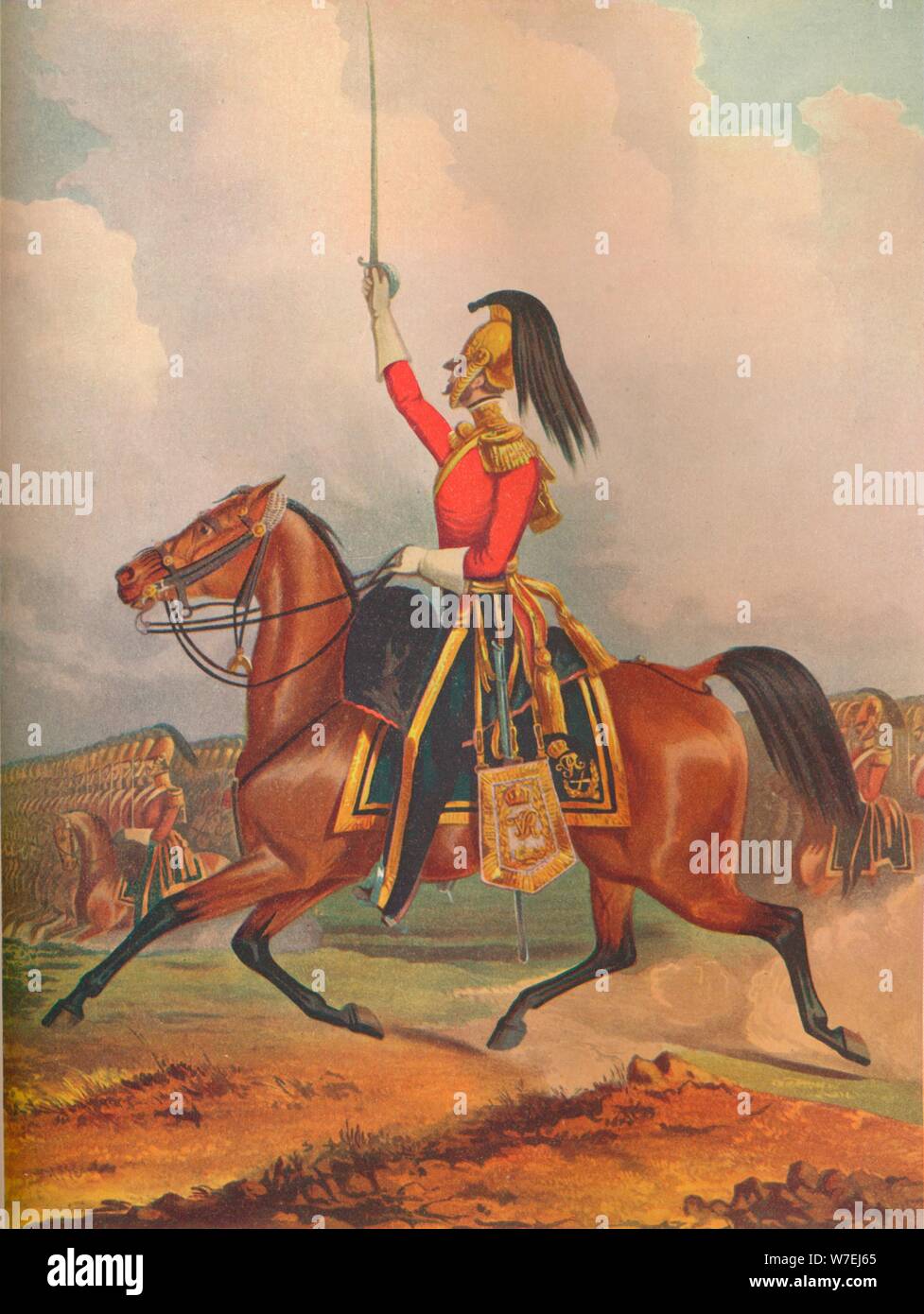 Figurine MHSP France Carabinier Et Cheval Du Carrousel - Premier Empire, En Métal, Peinte