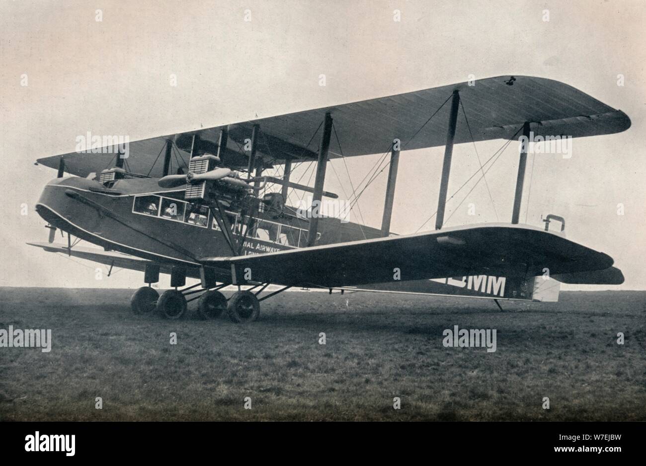 Handley-Page W.10 d'exploitation de l'avion de transport de passagers sur l'Imperial Airways, 1929. Artiste : Inconnu Banque D'Images