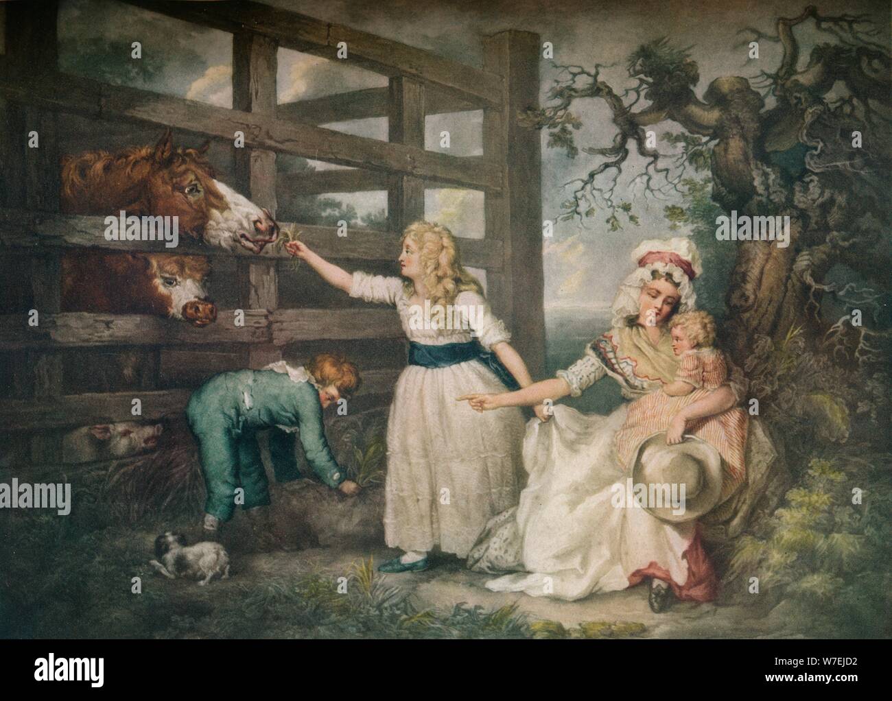 Les enfants de compassion, c1793, (1916). Artiste : William Ward Banque D'Images