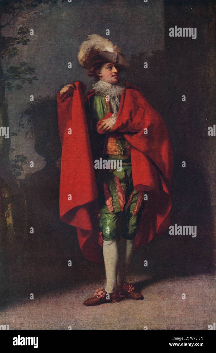 John Palmer dans le rôle du Comte Almaviva dans 'l'espagnol de coiffure', 1779, (1917). Artiste : Henry Walton Banque D'Images