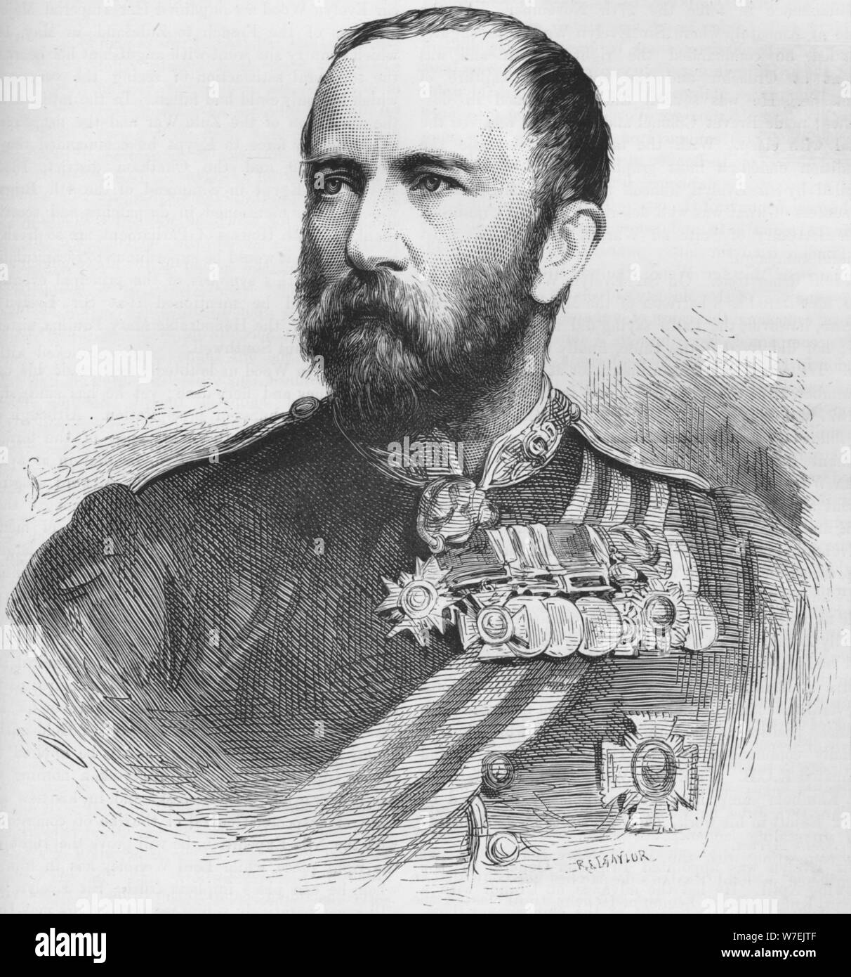 Le Major-général Sir Henry Evelyn Wood, VC, KCB, soldat britannique, 1884. Artiste : Inconnu Banque D'Images