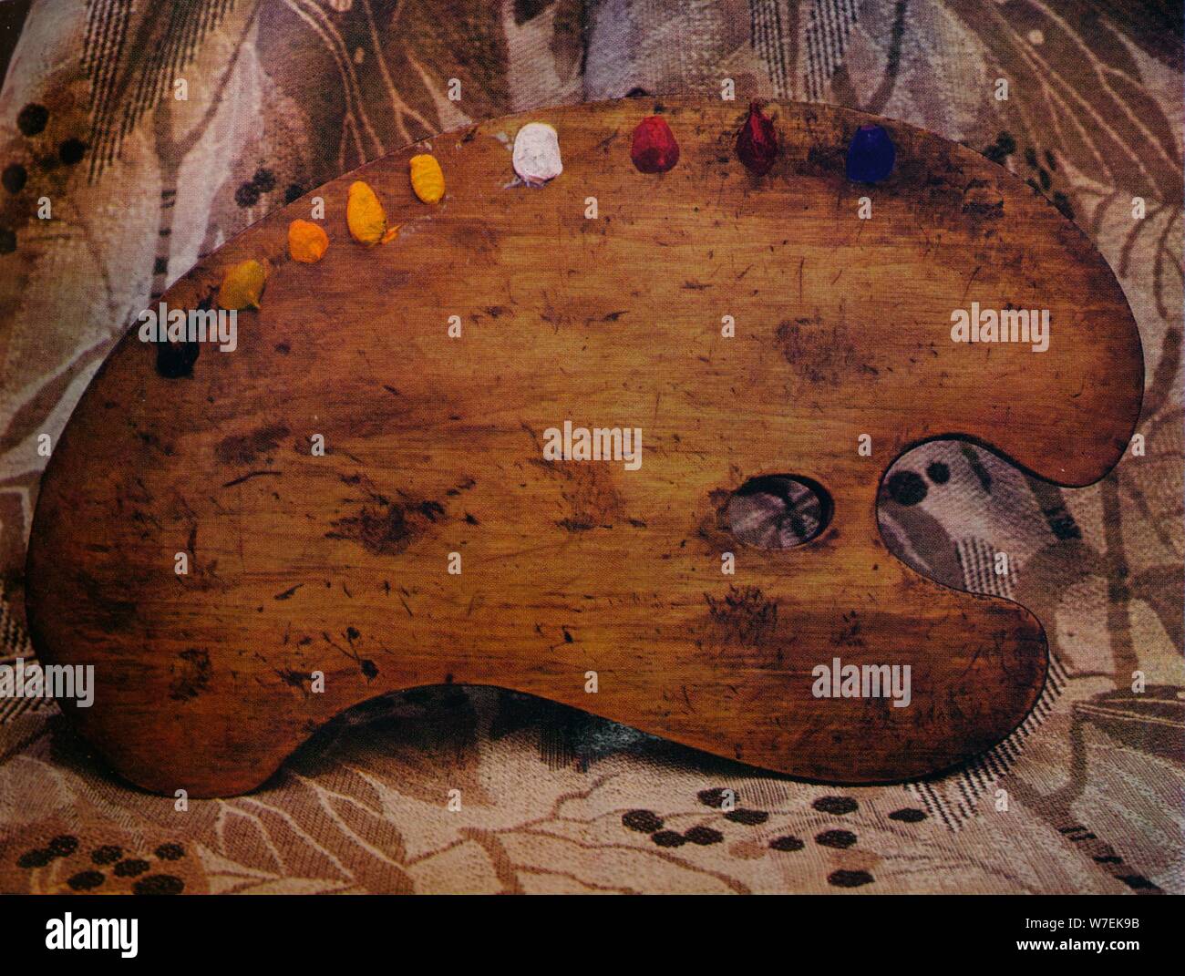 La palette de Philip Alexius de László, 1934. Artiste : Inconnu. Banque D'Images