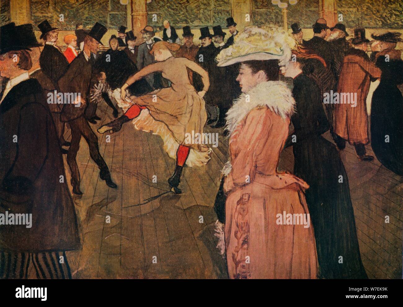 'Au Moulin Rouge, la danse", 1890 (1934). Artiste : Henri de Toulouse-Lautrec. Banque D'Images