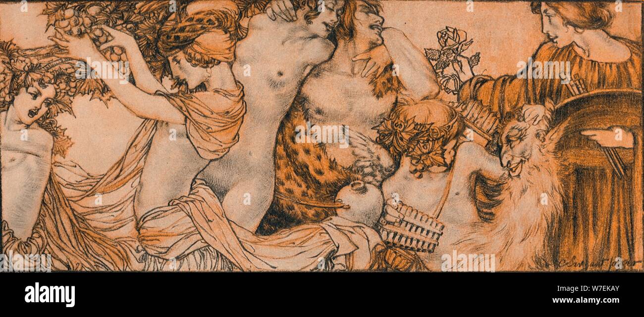 "Une illustration de l'Rubaiyat d'Omar Khayyam', c et 20e siècle (1914-1915). Artiste : Charles Sargeant Jagger. Banque D'Images