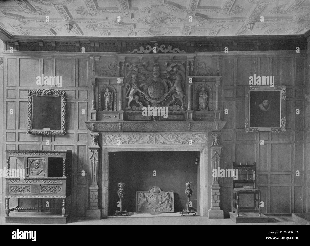 "Chambre de l'ancien palais à Bromley-By-Bow', 1908. Artiste : Inconnu. Banque D'Images