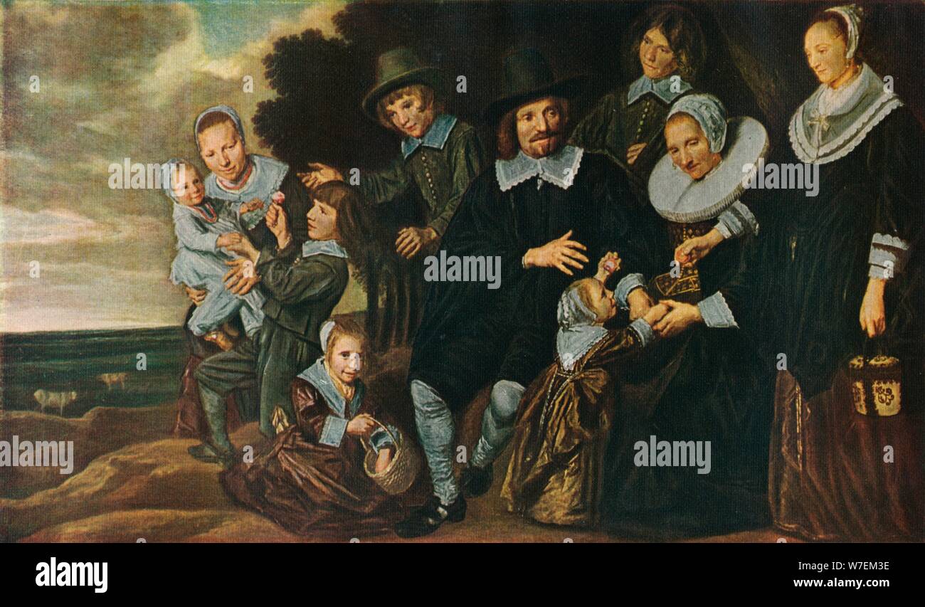 'Un groupe familial dans un paysage', 1647-50. Artiste : Frans Hals. Banque D'Images
