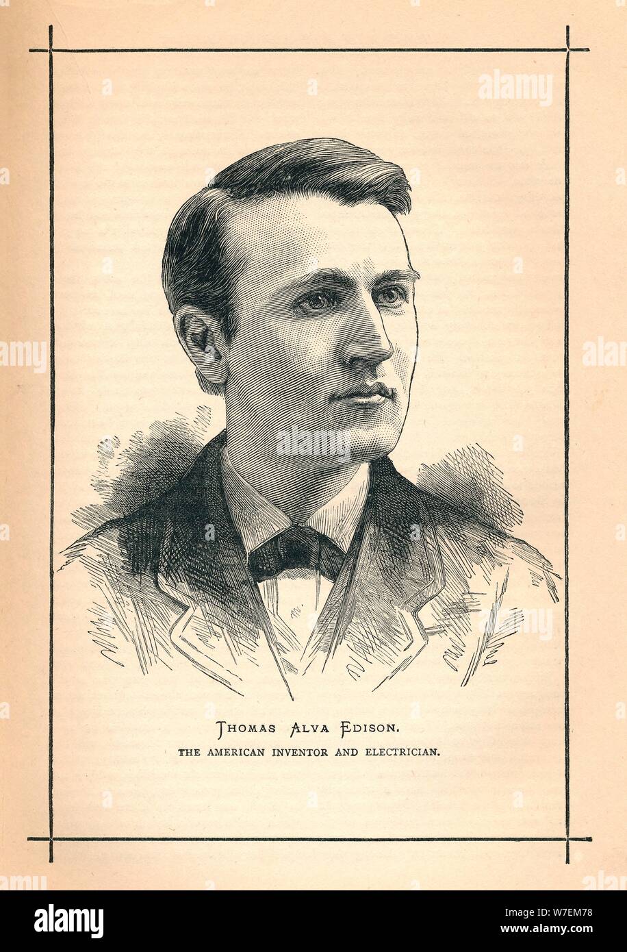 'Thomas Alva Edison, inventeur américain', 1893. Artiste : Inconnu. Banque D'Images