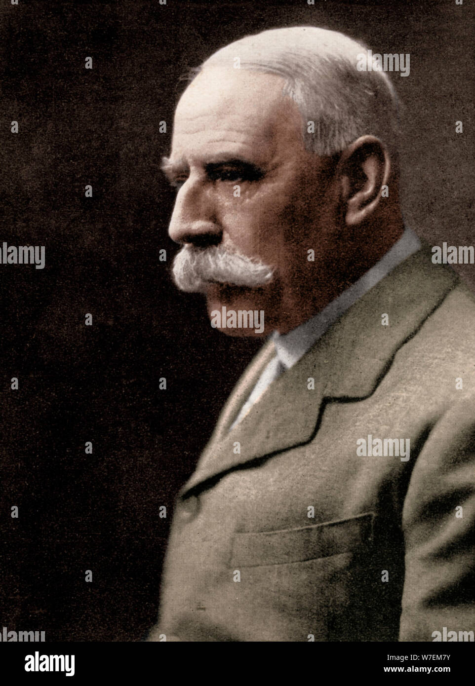 Sir Edward Elgar, (1857-1934), compositeur anglais, au début du xxe siècle. Artiste : Inconnu. Banque D'Images