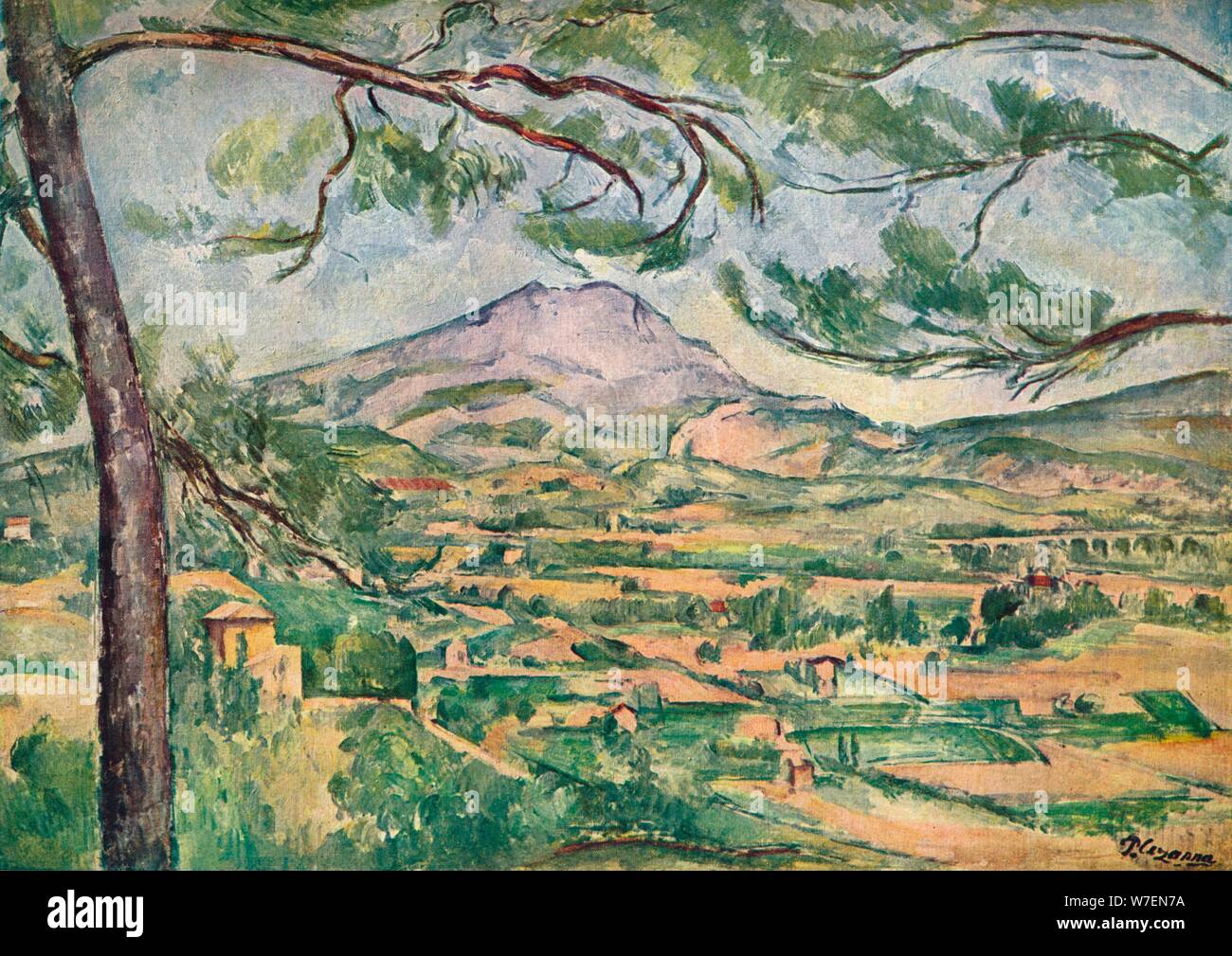 Mont Sainte-Victoire avec Pine', c1887. Banque D'Images