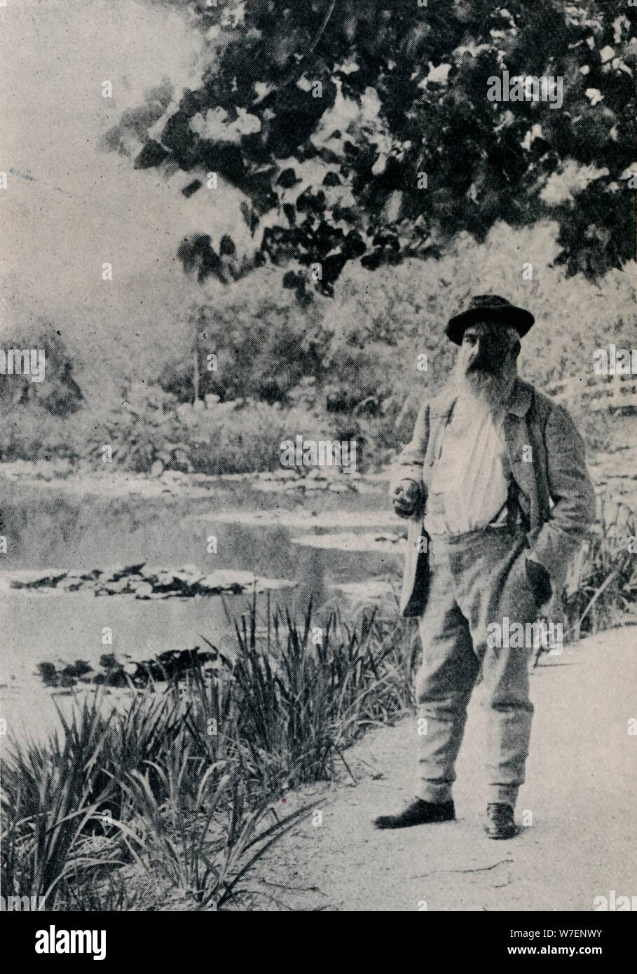 "Claude Monet, Giverny', 1905. Artiste : Jacques-Ernest Bulloz. Banque D'Images