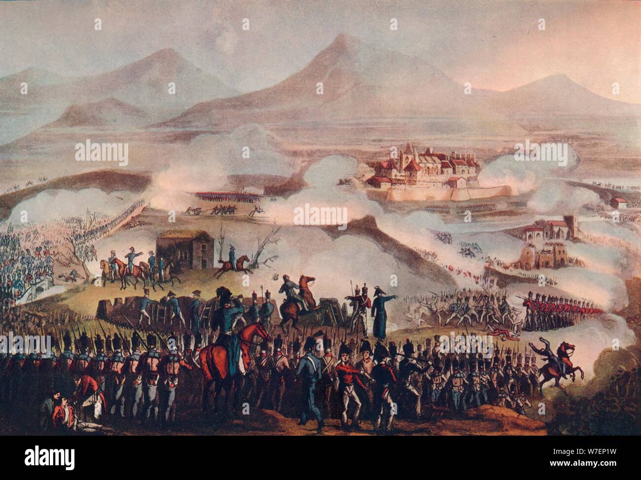 Bataille de Toulouse, le 10 avril 1814', 19e siècle (1909). Artiste : Thomas Sutherland. Banque D'Images