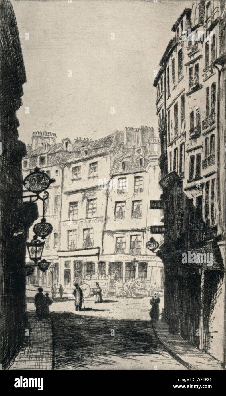 La "Rue de la Harpe', 1915. Artiste : George T Plowman. Banque D'Images