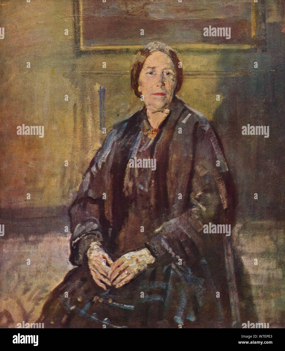 "Mère de l'artiste', 1935. Artiste : Ambrose McEvoy. Banque D'Images