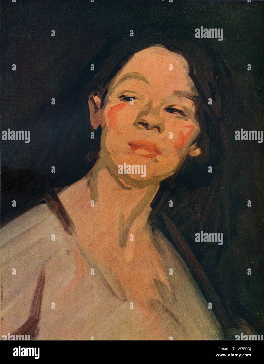 L 'Gypsy', c1900. Artiste : Samuel John Peploe. Banque D'Images