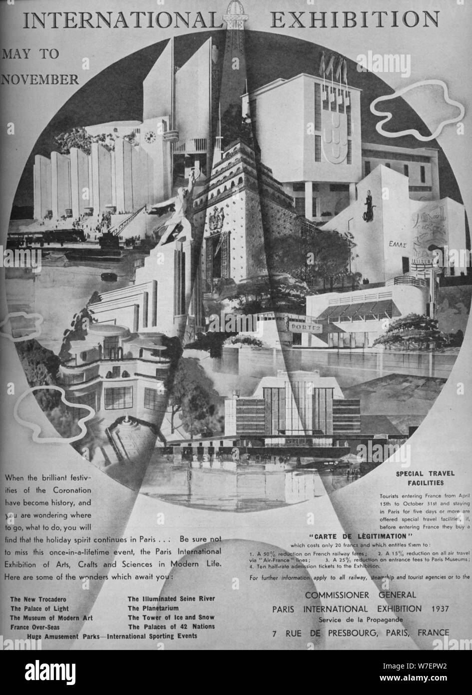 'Exposition Internationale, mai à novembre', 1937. Artiste : Inconnu. Banque D'Images
