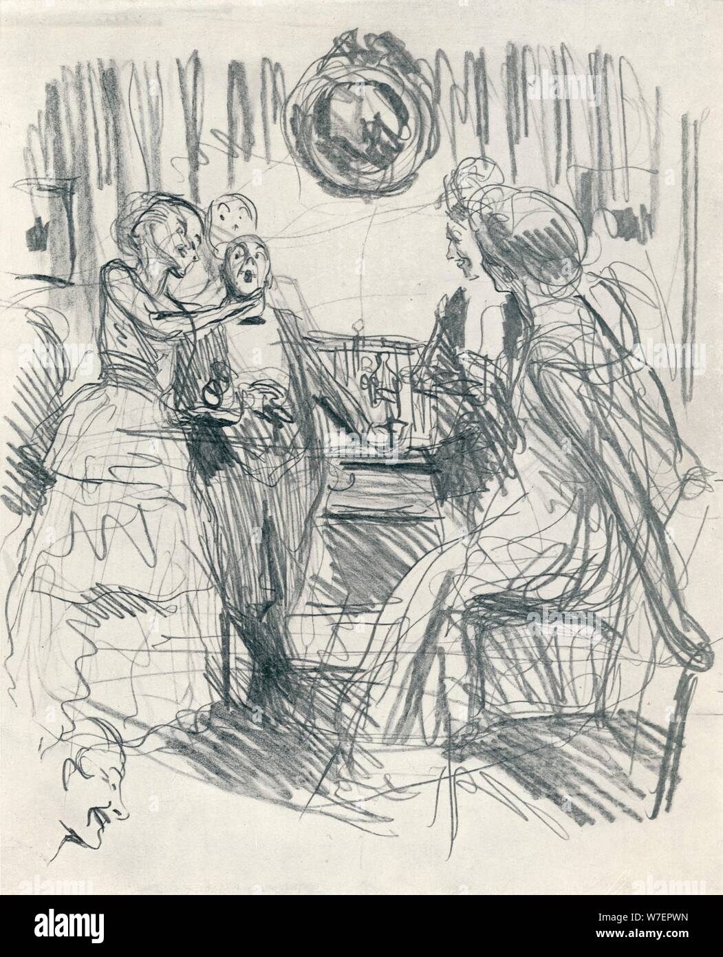"Juillet 1915 - Première étape', c1920. Artiste : Frederick Henry Townsend. Banque D'Images