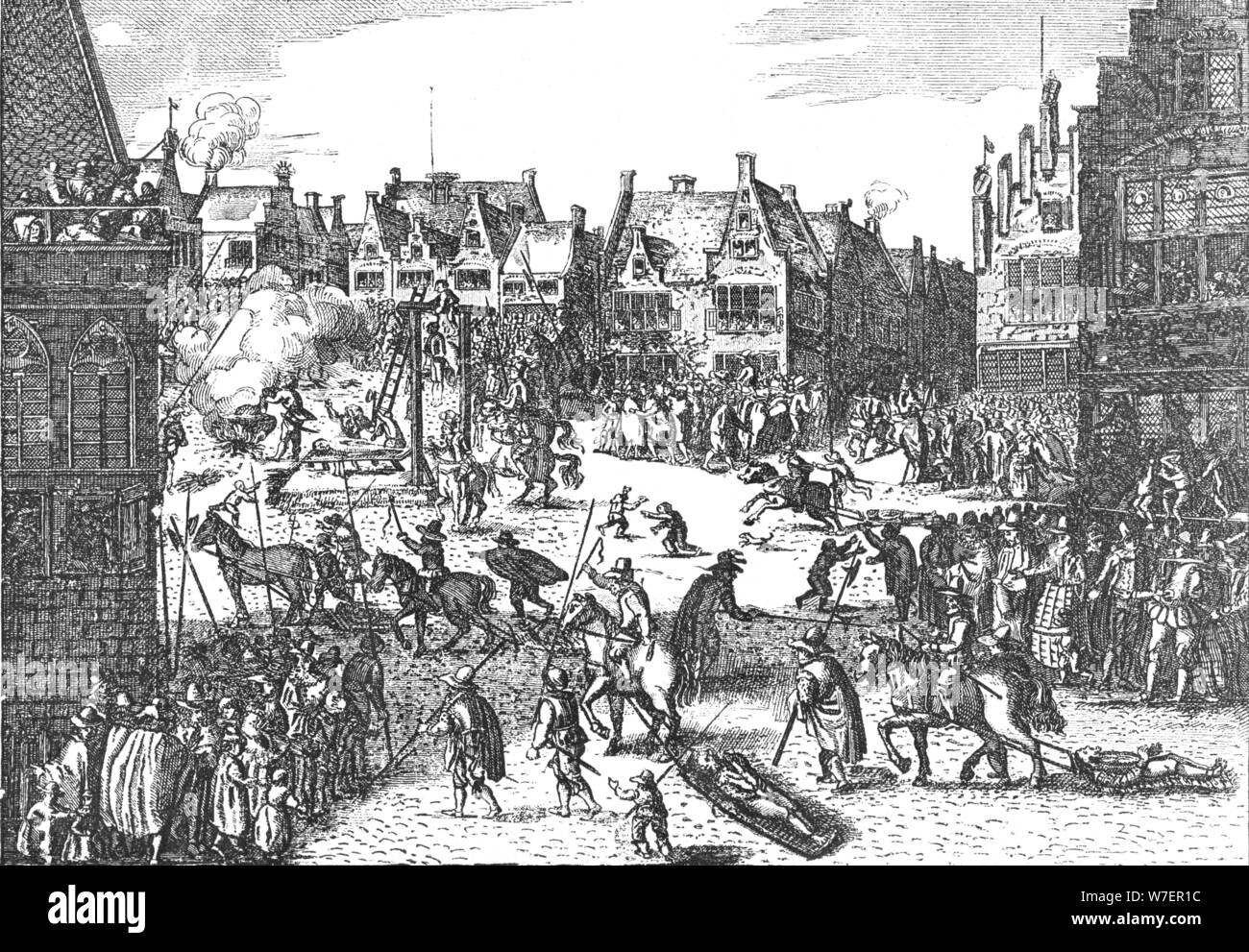 L'exécution des conspirateurs de la Conspiration en 1606, 1795 (1897). Artiste : Inconnu. Banque D'Images