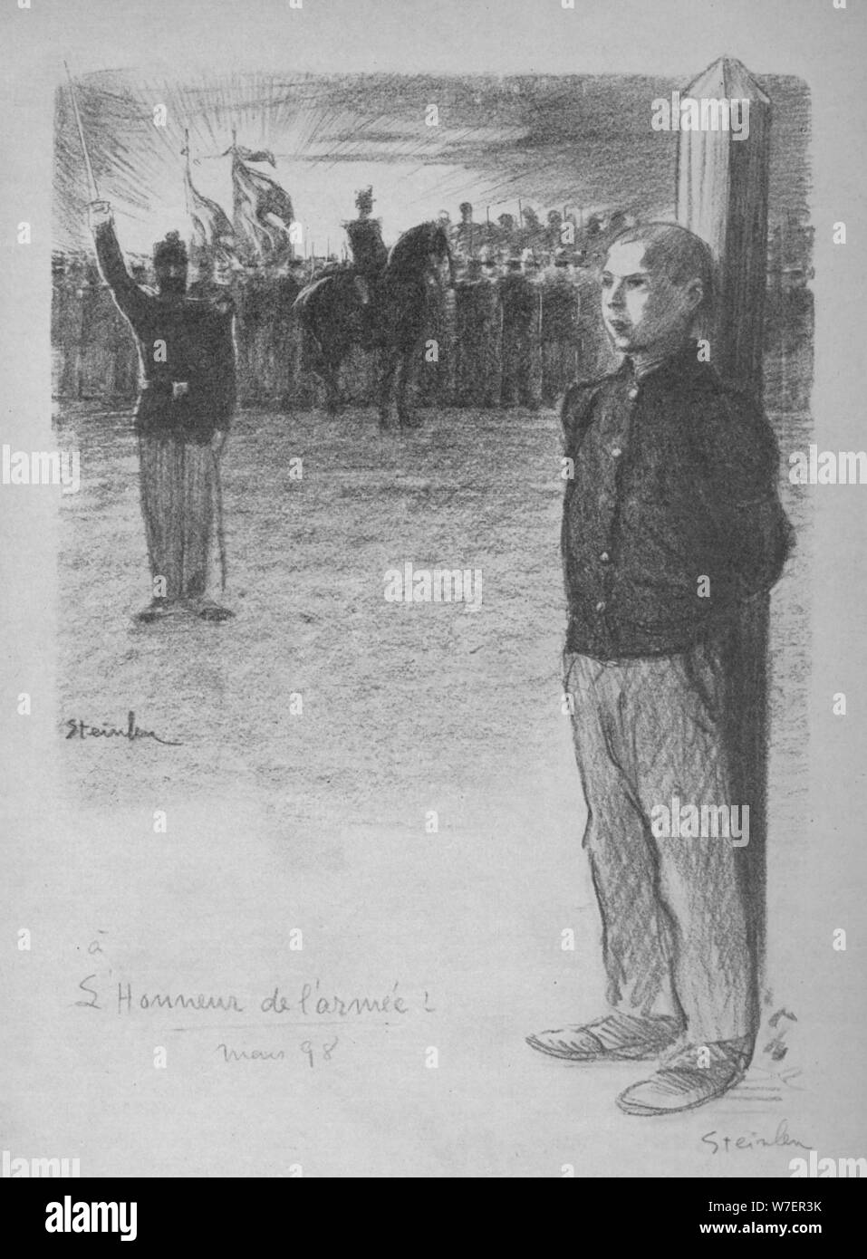 "Epreuve d'essai", 1935. Artistes : Théophile Alexandre Steinlen, George Newnes. Banque D'Images