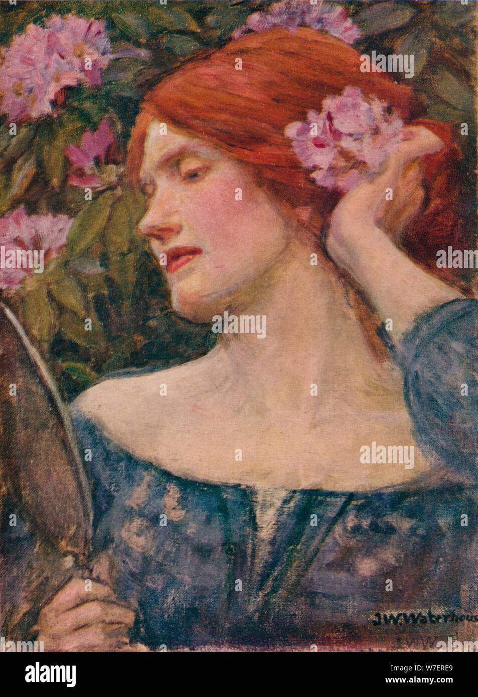 'Vanity', c1910. Artiste : John William Waterhouse. Banque D'Images