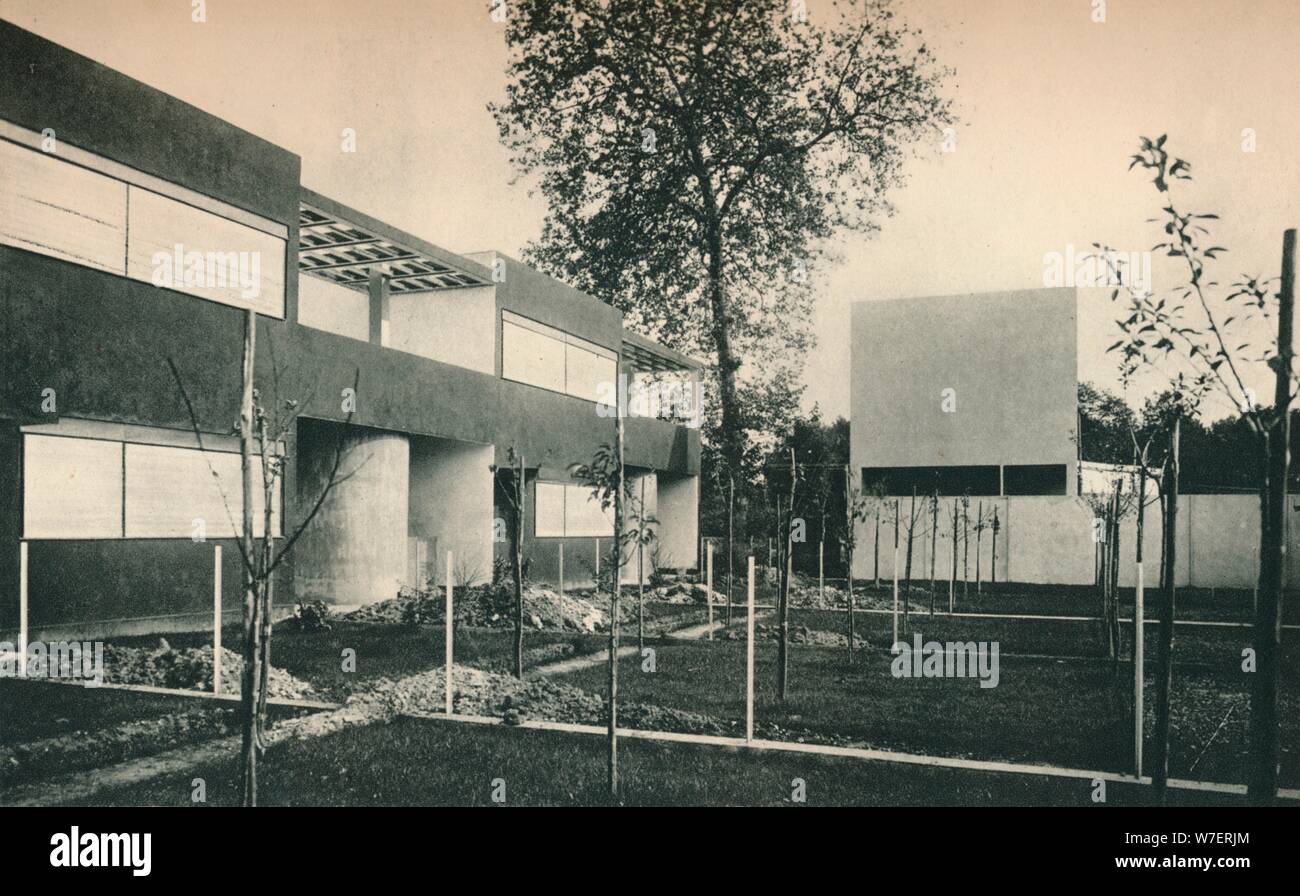 'L'immobilier industriel à Pessac, près de Bordeaux. Les architectes, Le Corbusier et Pierre Jeanneret', l'artiste : Inconnu. Banque D'Images