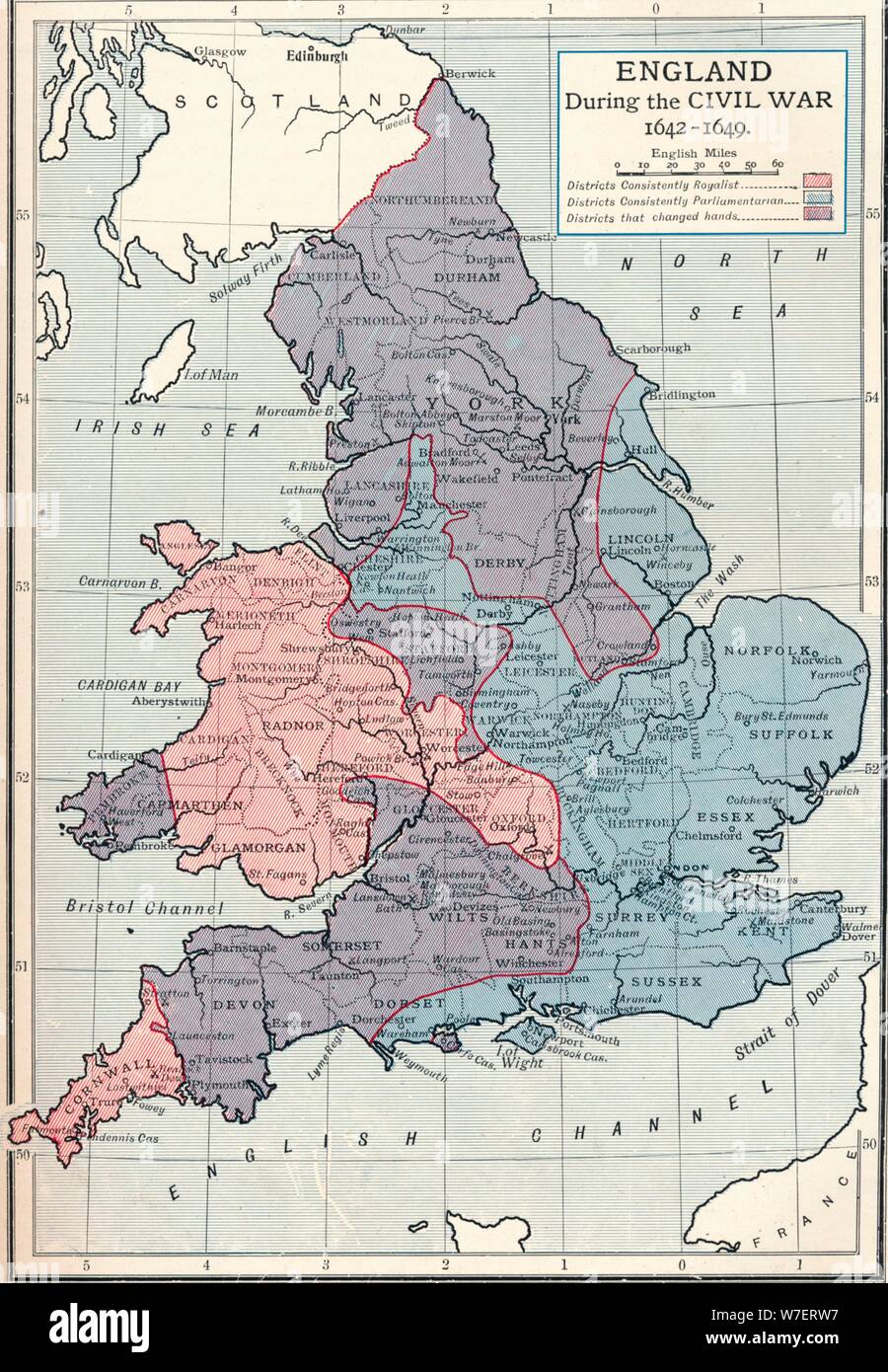 L'Angleterre durant la guerre civile, 1642-1649 (1905). Artiste : Inconnu. Banque D'Images