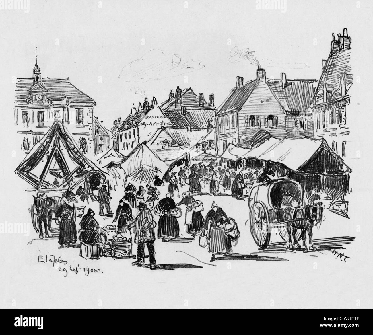 'Etaples', c1906. Artiste : William Henry Charlton. Banque D'Images