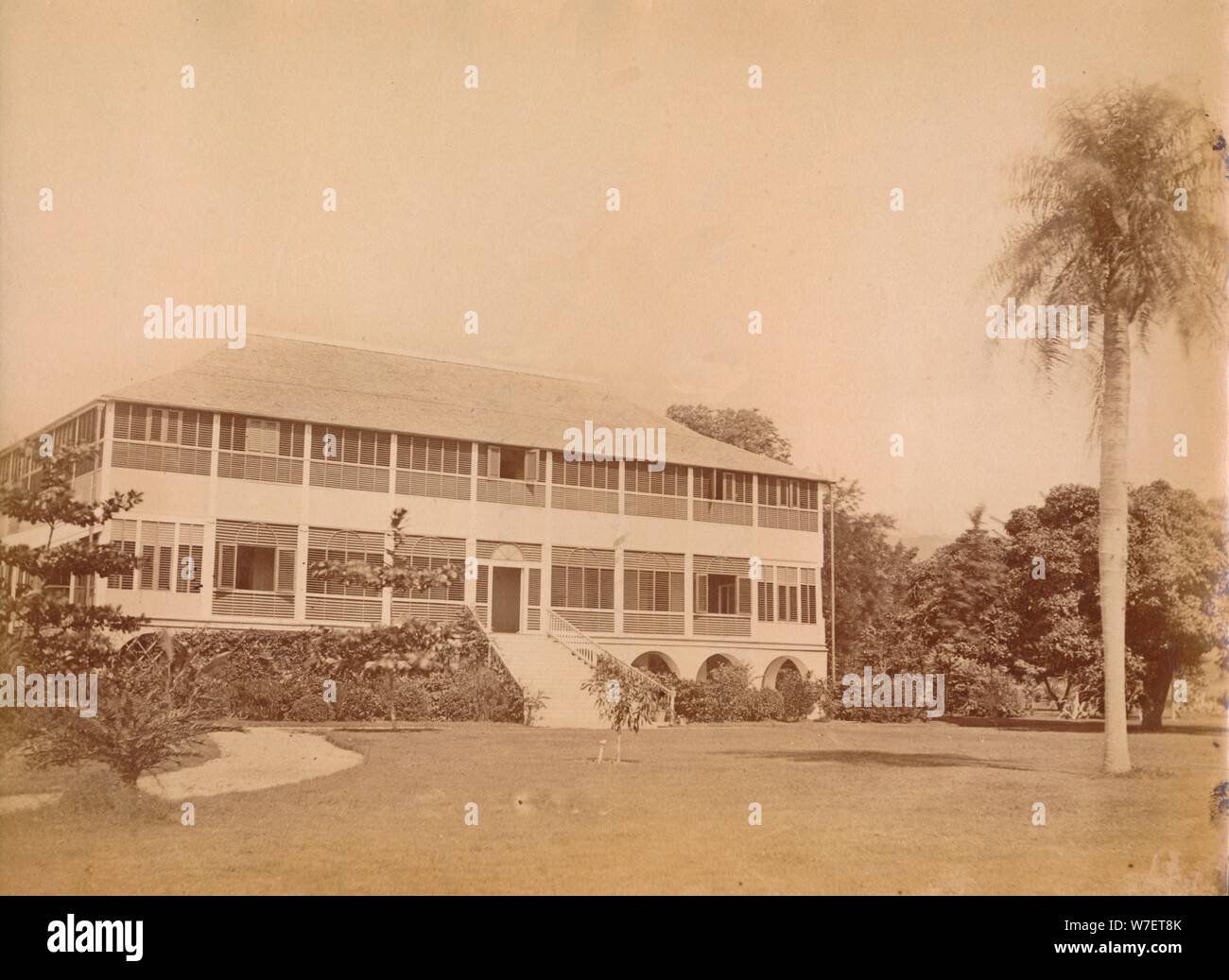 'La Maison du Gouvernement, près de Kingston, Jamaïque' c et 20e siècle. Artiste : Inconnu. Banque D'Images