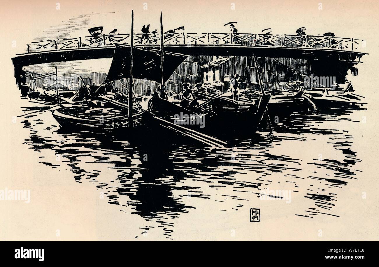 'Osaka, Japon', c1900. L'artiste : Mortimer Menpes. Banque D'Images