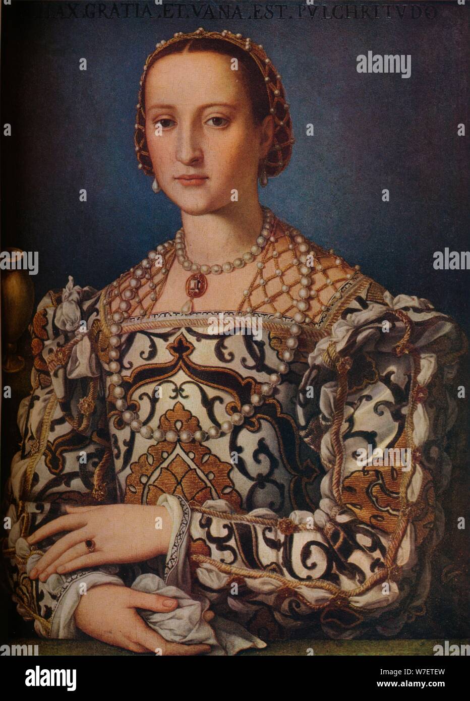 'Eleonora di Toledo", c1559. Artiste : Agnolo Bronzino. Banque D'Images