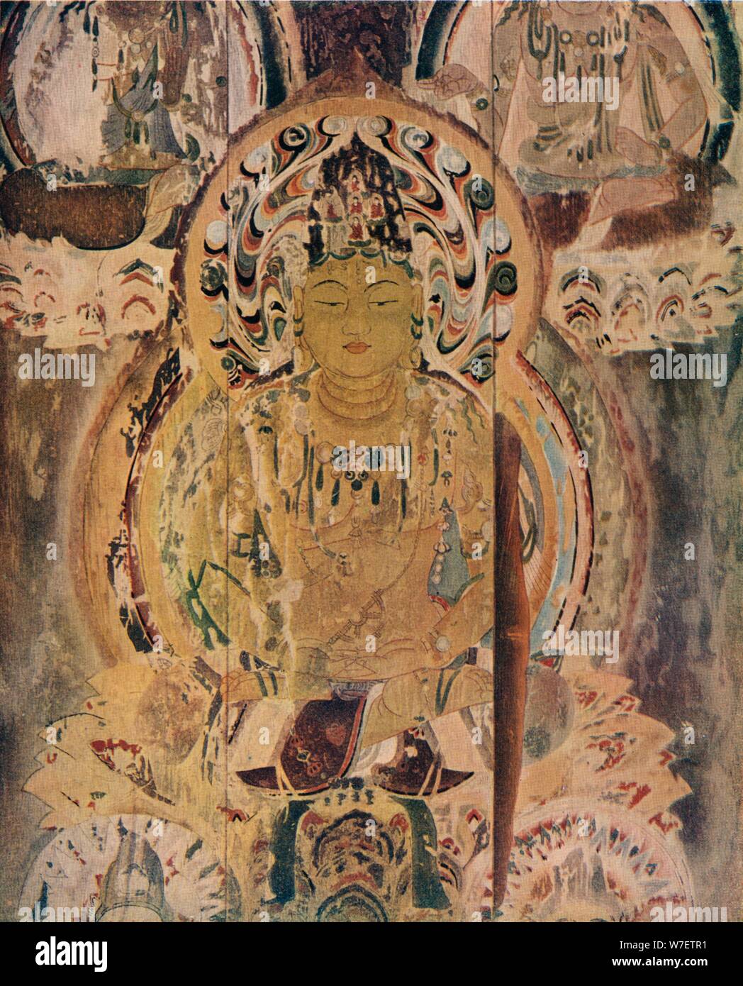 'Un tableau sur l'important pilier de la Pagode au monastère Daigoji', c 13e siècle. Artiste : Inconnu. Banque D'Images