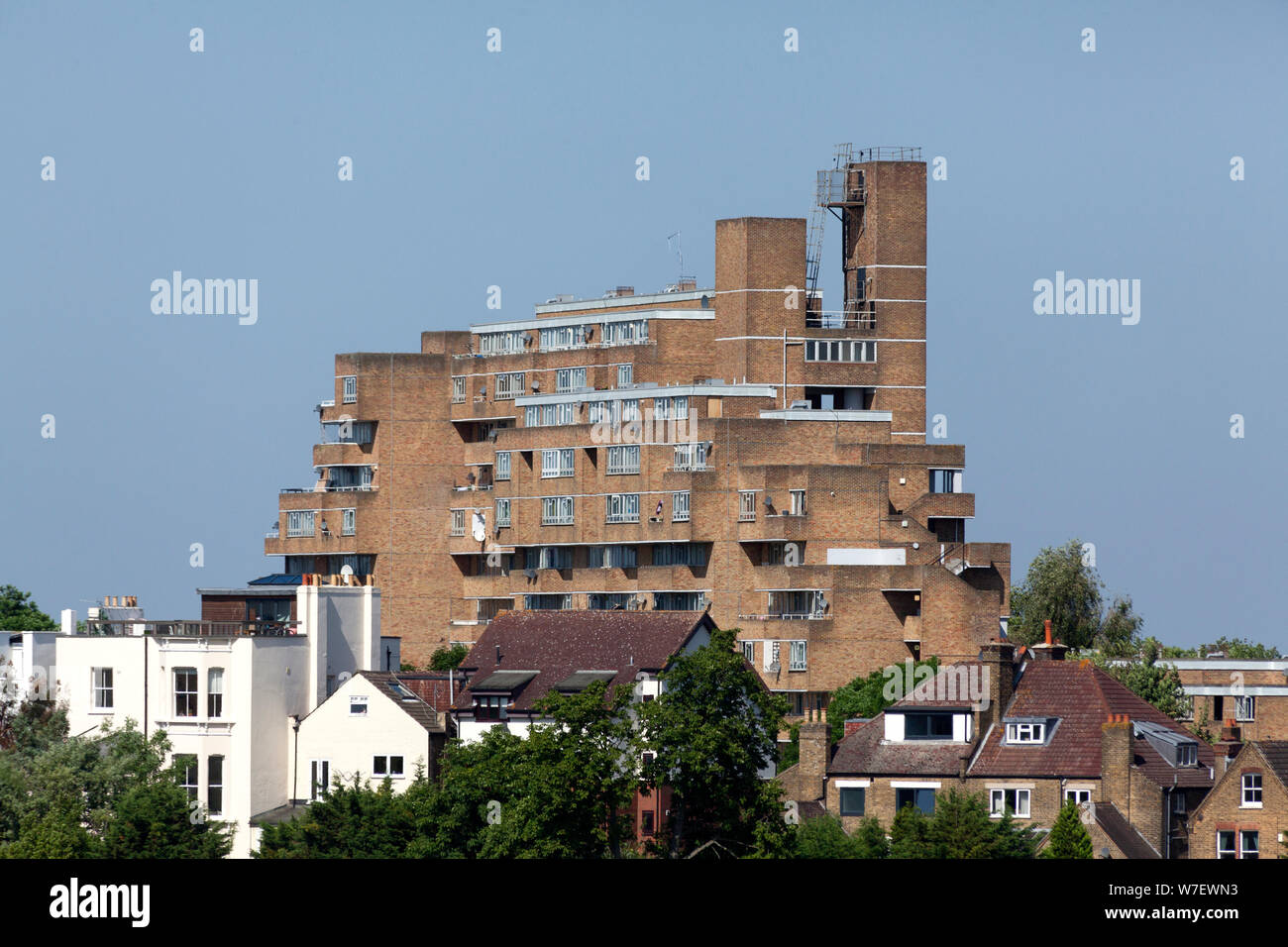 Dawson's Heights logement social estate, 76200, Londres Banque D'Images