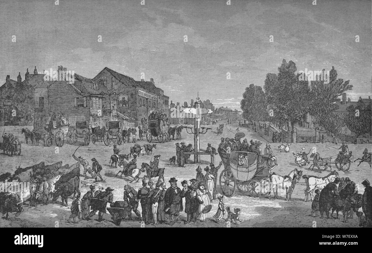 "L'ancien château et de l'éléphant d'Inn', c1785, (1912). Artiste : Inconnu. Banque D'Images