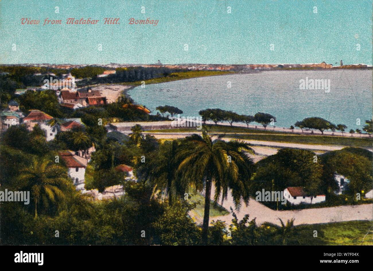 'Vue de Malabar Hill, Bombay, c1920. Artiste : Inconnu. Banque D'Images