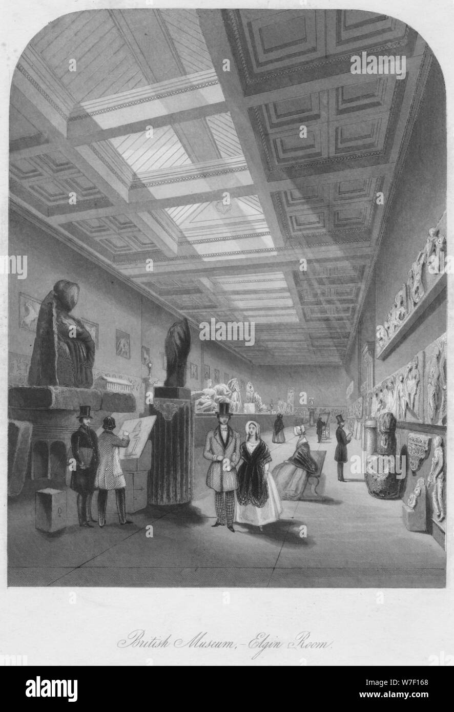 'British Museum, - Elgin Prix', c1841. Artistes : Henry Melville, Edward Radclyffe, William Radclyffe. Banque D'Images
