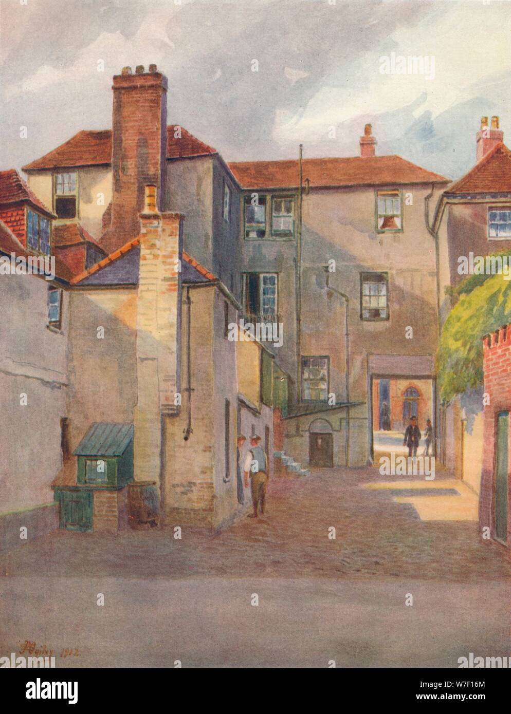 "La Cour, Swan Reigate', 1912, (1914). Artiste : James S Ogilvy. Banque D'Images