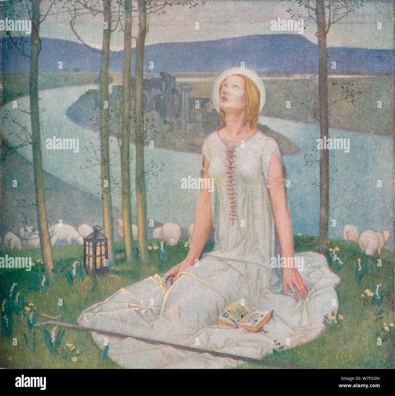 'L'Enfance de Jeanne D'Arc', c1918, (1919). Artiste : Edward Reginald Frampton. Banque D'Images 'L'Enfance de Jeanne D'Arc', c1918, (1919). Artiste : Edward Reginald Frampton. Banque D'Images