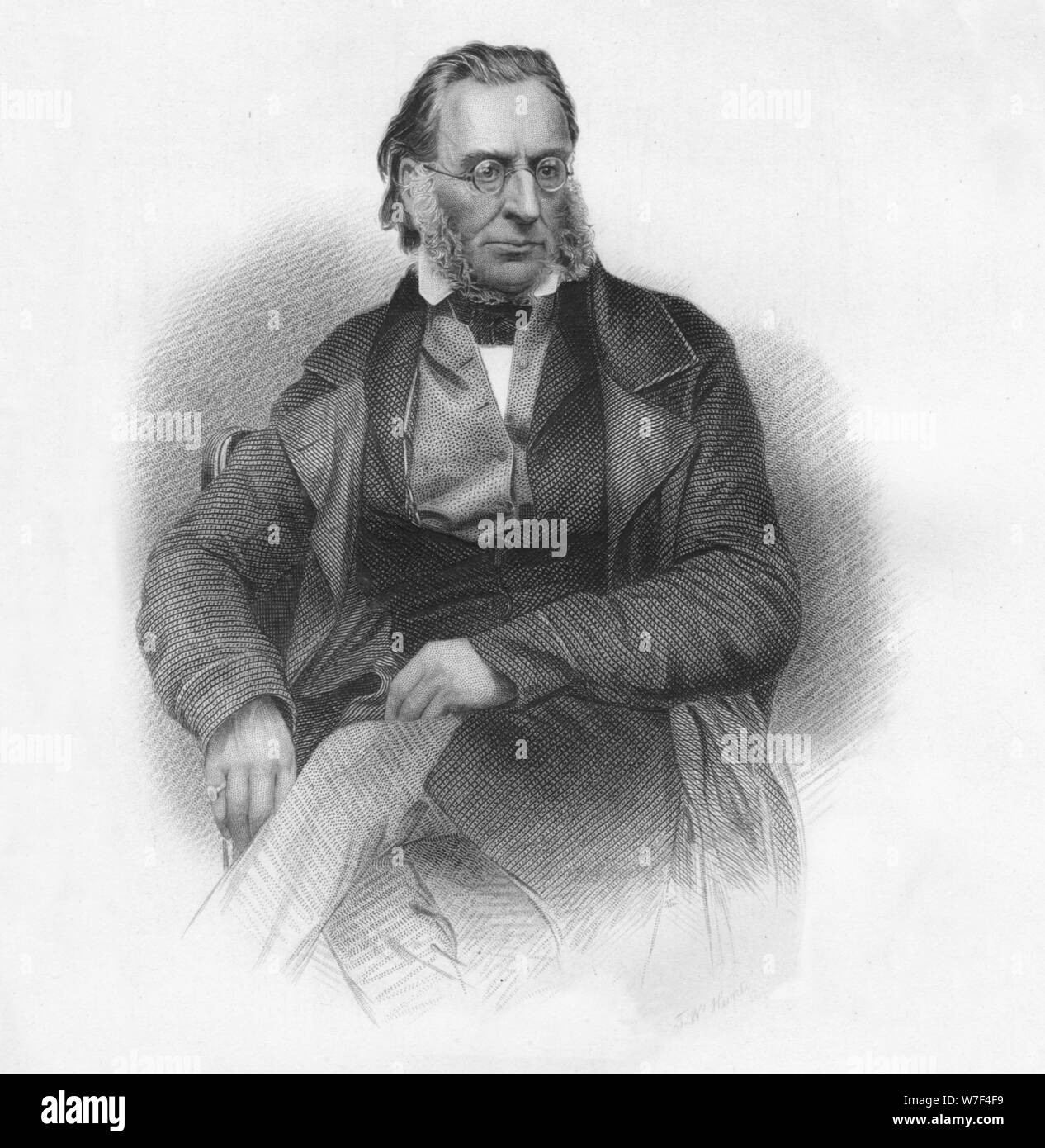 "Le général Sir Charles Napier', 1859. Artiste : Thomas William Hunt. Banque D'Images