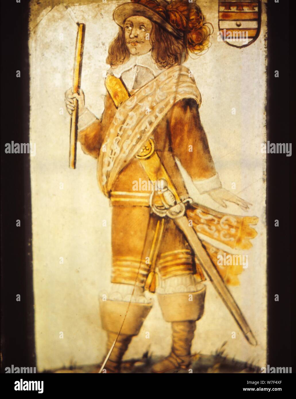 Détail de la fenêtre à l'église St Chads, Cheshire, hespérie, 20e siècle. Artiste : CM Dixon. Banque D'Images