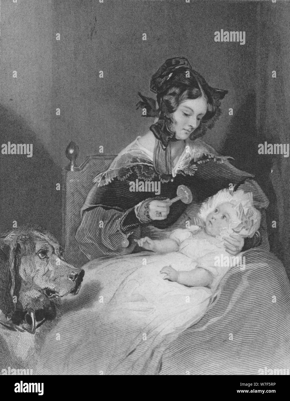 Archioness «d'Abercorn et de l'enfant", 1837. Artiste : James Thomson. Banque D'Images